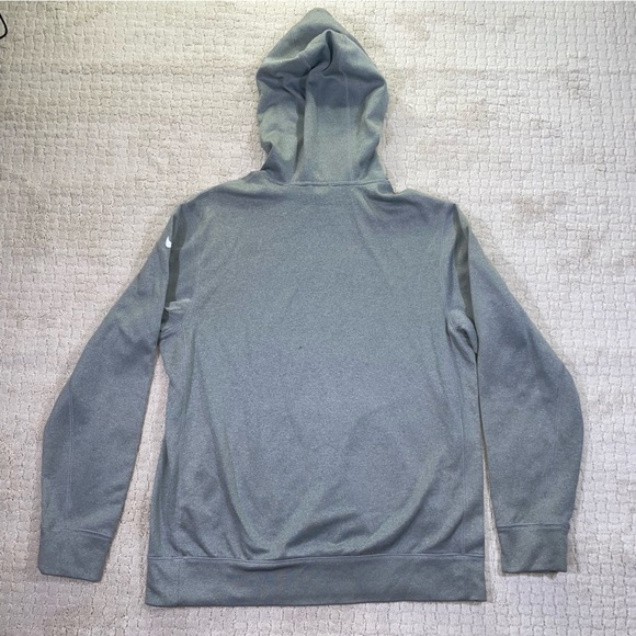 Nike Hoodie Sweater M Gray Therma Fit Pocket Fleece Logo - Picture 7 of 7